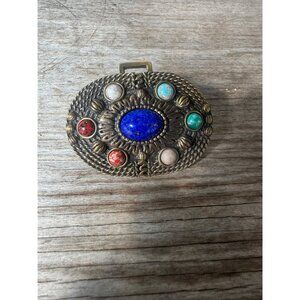 Vintage Douglas Paquette Brass Belt Buckle